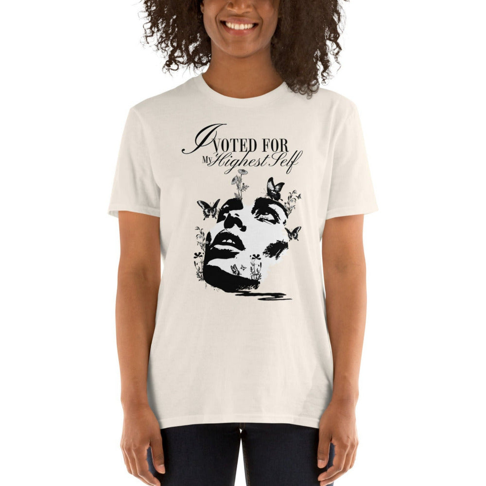 I Voted For My Highest Self TShirt - Natural Color - https://ascensionemporium.net